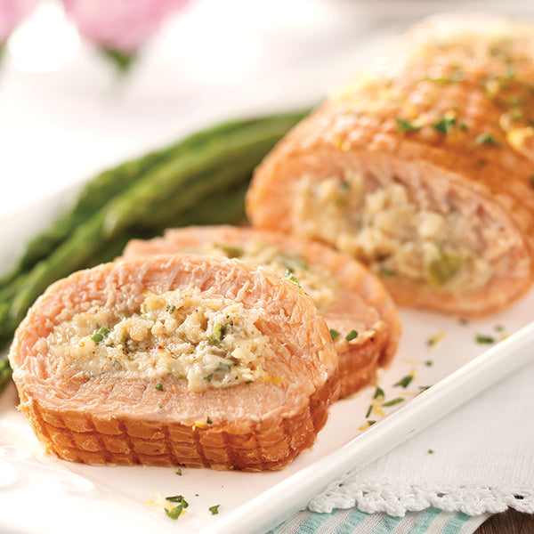 Crab Stuffed Salmon Roast