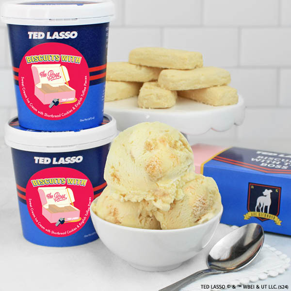 Ted Lasso™ Biscuits with the Boss ice cream and biscuits