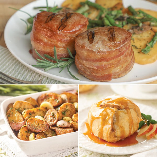 Bacon Wrapped Pork Medallion Dinner