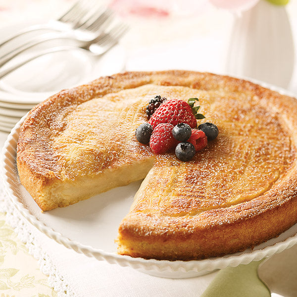 Gateau Basque Cake cut