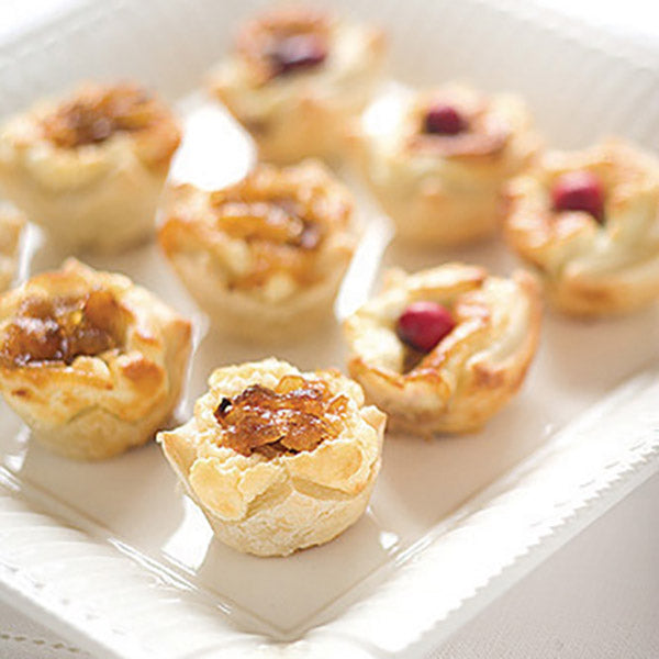 Caramelized Onion and Feta Pastry Blossoms