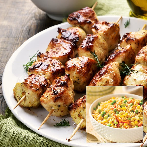 Marinated Chicken Skewer Dinner