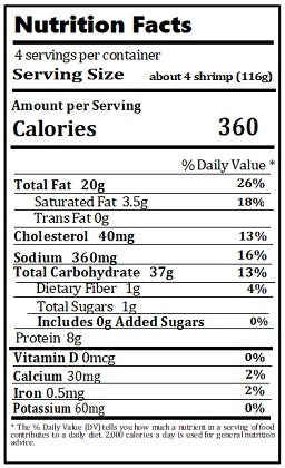 Old Nutrition Label