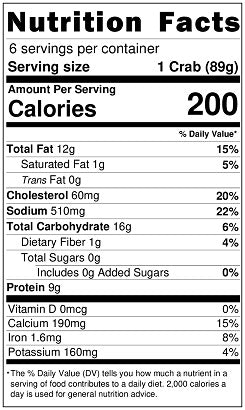 Old Nutrition Label