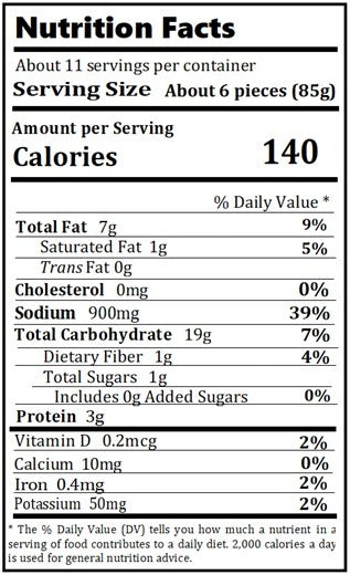 Old Nutrition Label
