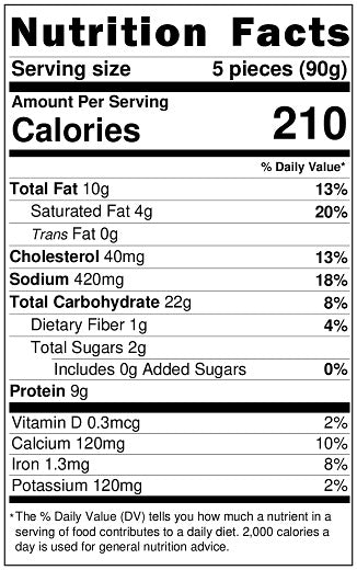 Old Nutrition Label