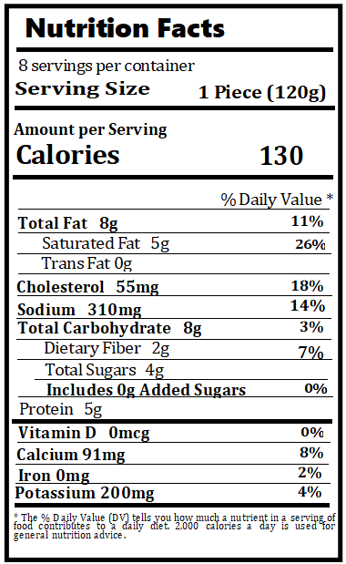 Old Nutrition Label