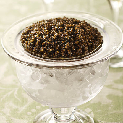 Kaluga Imperial Caviar on Crystal Caviar Dish